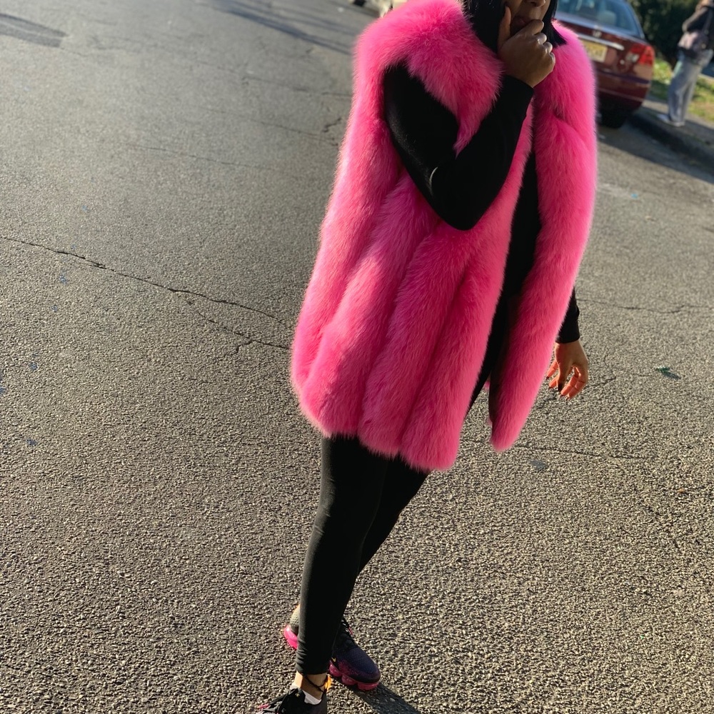 Lovely 100% fox fur vest